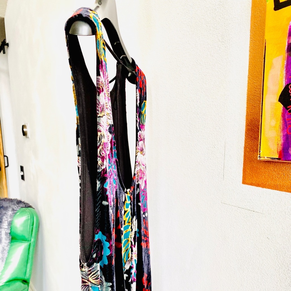 Free People Velvet Open Back Small Dress